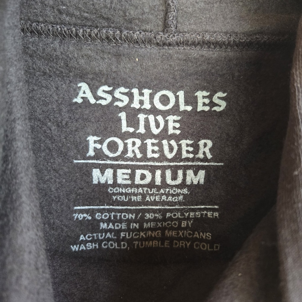 ALF Live Forever Big Bird Streetwear Hoodie Black Men's Size M Pullover Sweat‎ - Picture 3 of 6